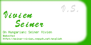 vivien seiner business card